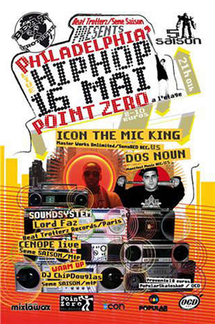 samedi 16 mai 2009 dos noun icon the mic king a montpellier au point zero pour un concert hip hop