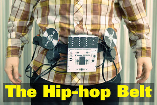 the belt is designed as a hip hop educational tool for younger children it combines the fundamental roots of hip hop into one transportable, and wearable, belt the belt combines the hands on experience of vinyl djing, mixing, and sampling the belt helps educate kids with the roots of hip hop sampling: disco, motown/pop and soul
