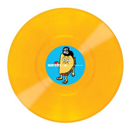 New Serato Control Vinyl - Mad Decent Neon Orange