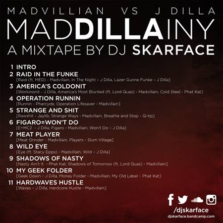 DJ Skarface - MadDILLAiny (Madvillain vs J Dilla) back