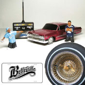 des produits du belleville lowrider shopw avec des voitures et figurines miniatures et une roue de la marque dayton