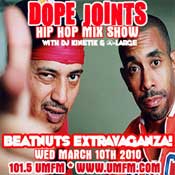 listen and download march 10th, 2010 dope joints hip hop mixshow on mixlawax hip hop radio